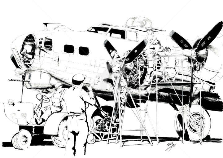 Women at work 图画, 11.7x16.5 in