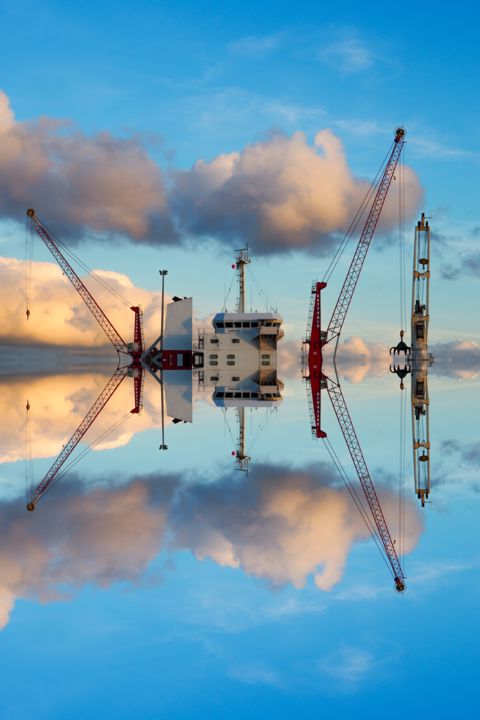 Photography titled "Infinie douceur" by Clyde +, Original Artwork, Non Manipulated Photography Mounted on Metal