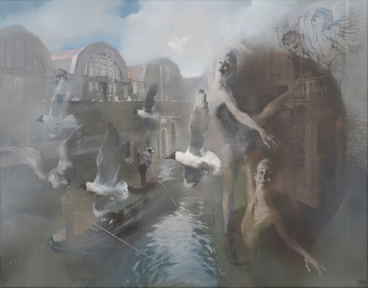 Strange Dream 绘画, 27.6x35.4 in