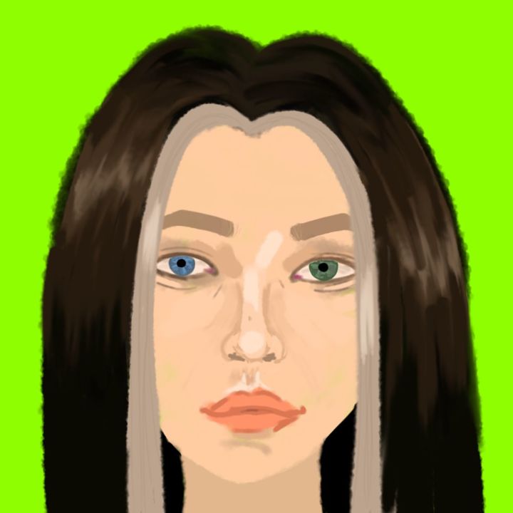Цифровое искусство под названием "Karolina" - Sasha Bosnenko, Подлинное произведение искусства, Цифровая живопись