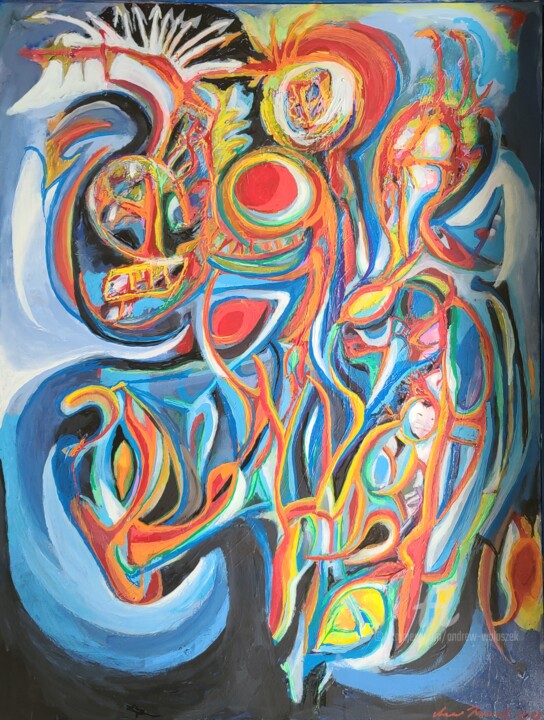 Vaccinated painting 绘画, 40x30 in