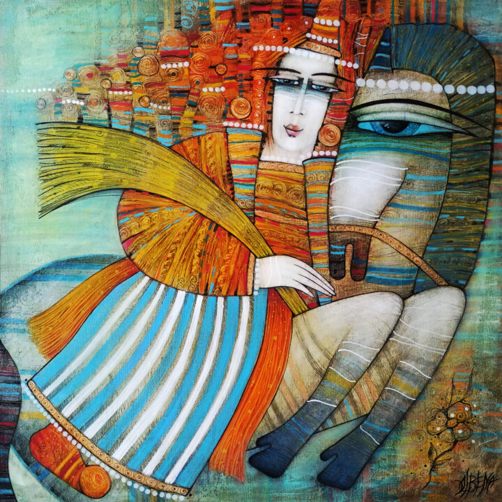 Coming through the rye 绘画, 31.5x31.5 in