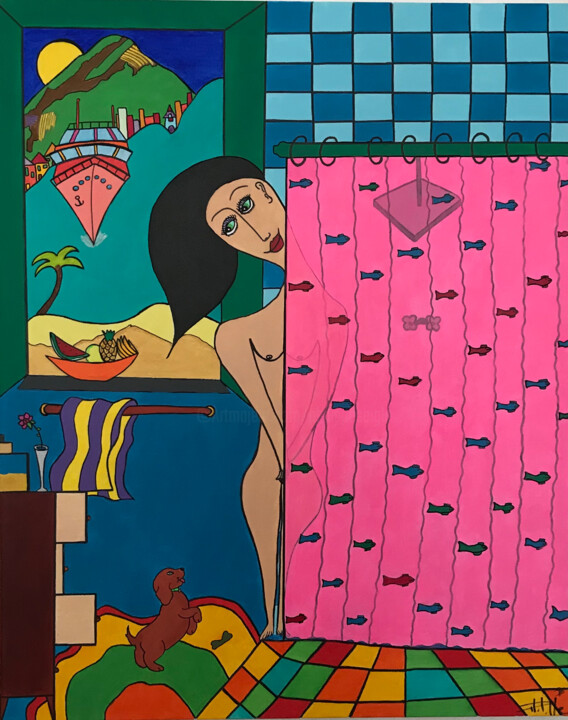 Peinture intitulée "Tendre complicité" par Philippe Seigle, Œuvre d'art originale, Acrylique