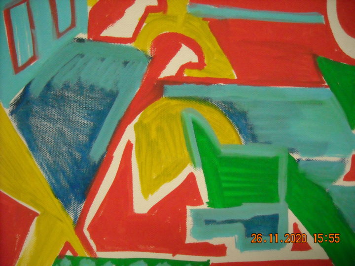 Painting titled "Assistent Pudding t…" by Assistent Pudding, Original Artwork, Marker
