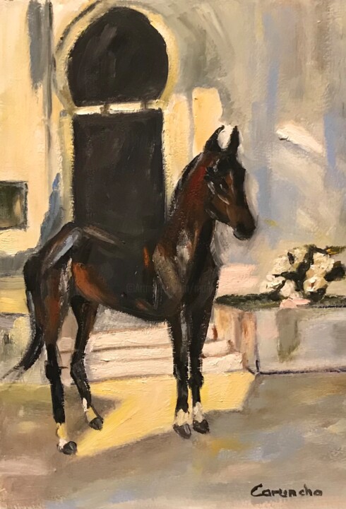 Pintura titulada "Pura sangre" por Mónica Caruncho Fontela, Obra de arte original, Oleo