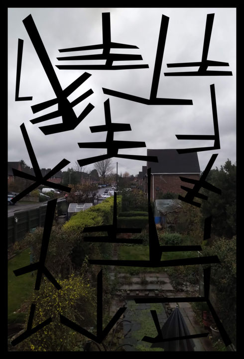 Digital Arts titled "Descending Objects…" by Gerald Shepherd F.F.P.S., Original Artwork, 2D Digital Work