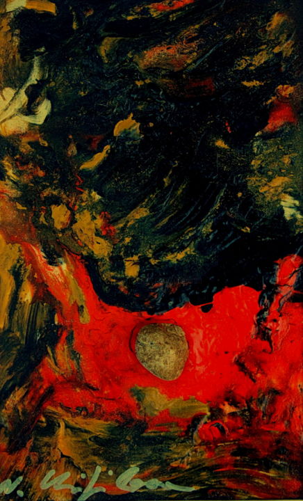 Peinture intitulée "Sapere 9, 20x12" par Nathalia Chipilova, Œuvre d'art originale, Acrylique