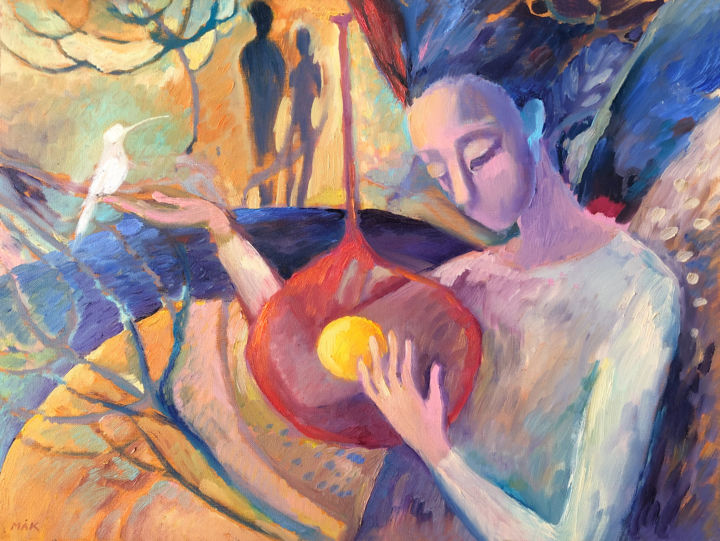Infinity Music (from the Coloured Dreams series) 绘画, 11.8x15.8 in