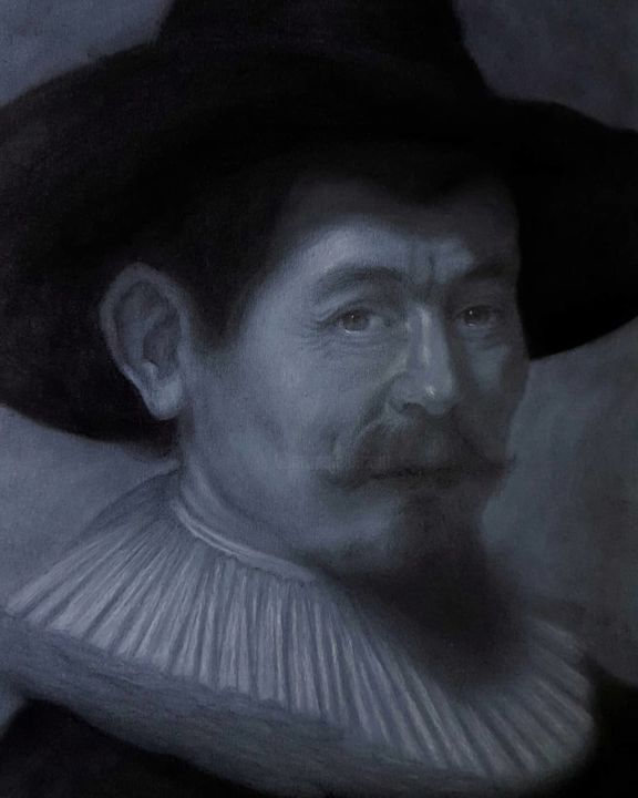 图画 标题为“Rembrandt Study - "…” 由Jessica Marani, 原创艺术品, 石墨