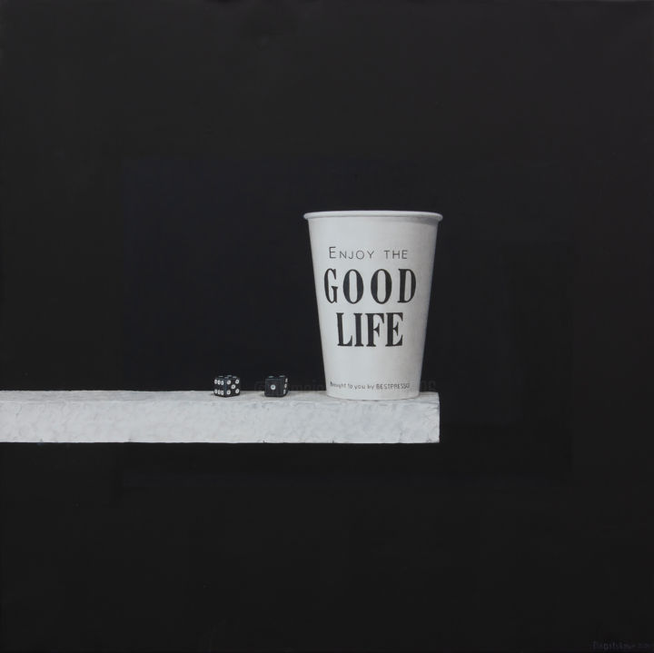 Peinture intitulée "Acrylic painting in…" par Nataliya Bagatskaya, Œuvre d'art originale, Acrylique