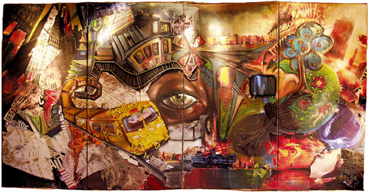 Peinture intitulée "" 100 JOURS " - Sér…" par Grégory Dreyfus, Œuvre d'art originale, Acrylique Monté sur Châssis en bois