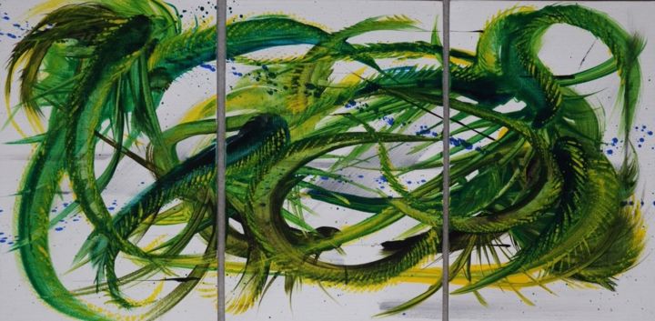 Energies cérébrales 绘画, 13x26 in