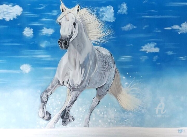Drawing titled "Magical Power! (Awa…" by Daisy Van Der Zijden, Original Artwork, Pastel