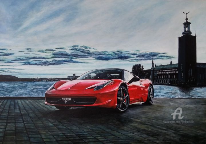 Dream Car 绘画, 27.6x39.4 in