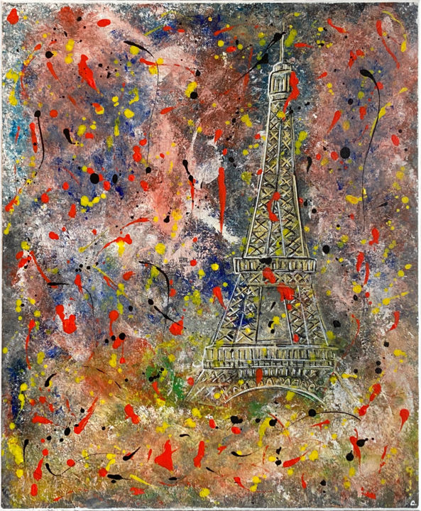 14 Juillet 绘画, 23.6x19.7 in
