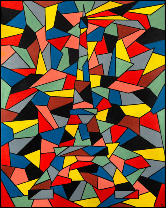 Paris light 绘画, 23.6x19.7 in