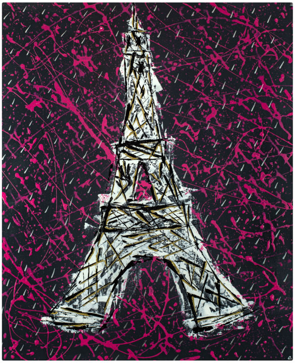 Pink tower II 绘画, 25.6x21.3 in