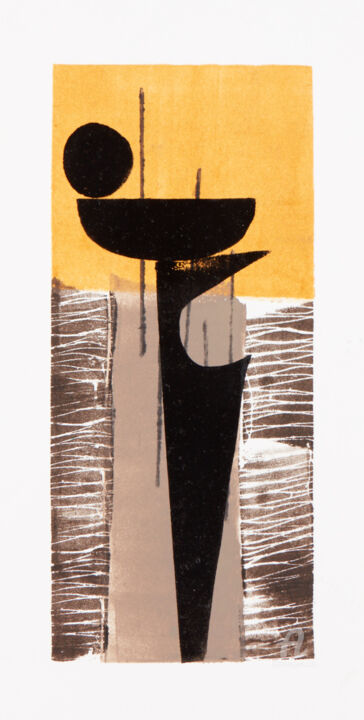 Hejsan Series #25 印花与版画, 9x5 in