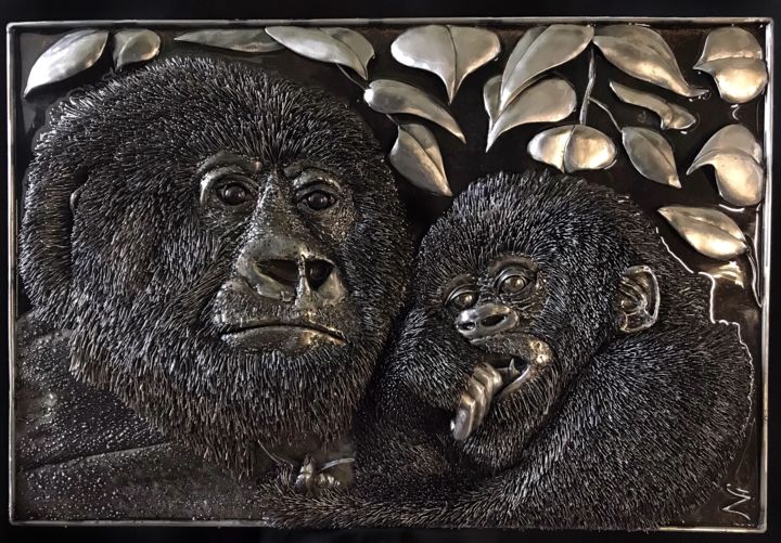Tenderness 雕塑, 19.7x28.7 in