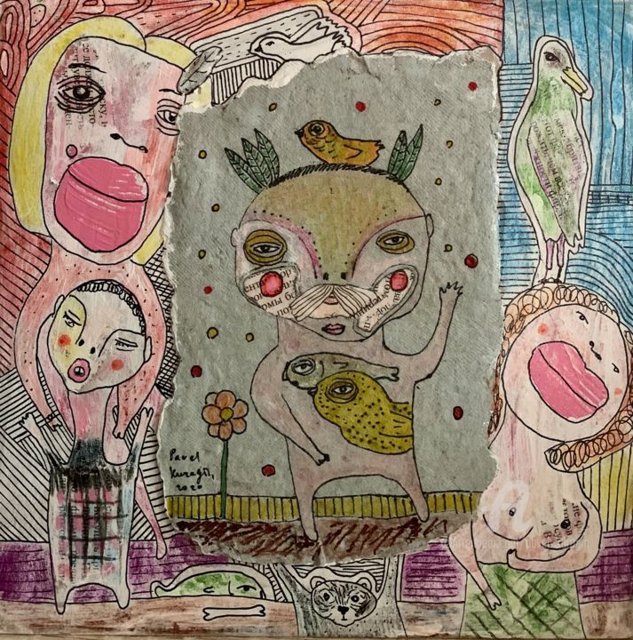 After pandemic #3 图画, 7.9x7.9 in