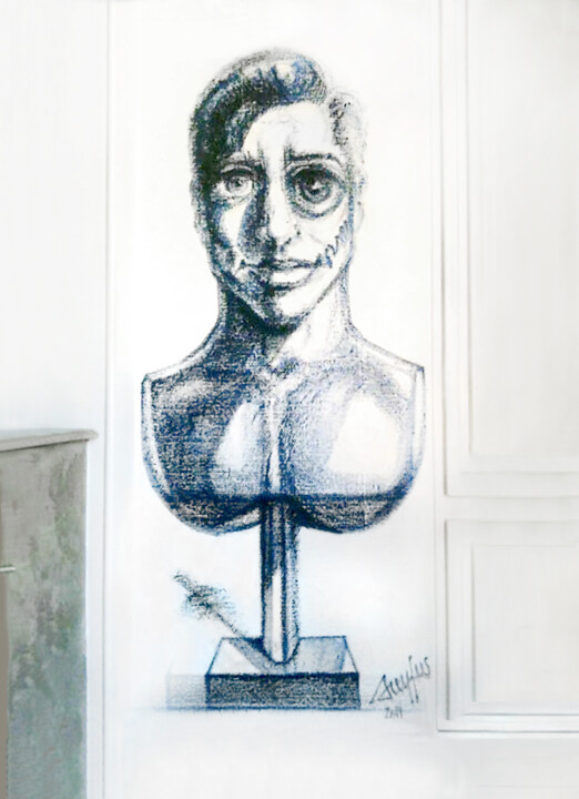 Peinture intitulée "" La Saignée du bra…" par Grégory Dreyfus, Œuvre d'art originale, Huile