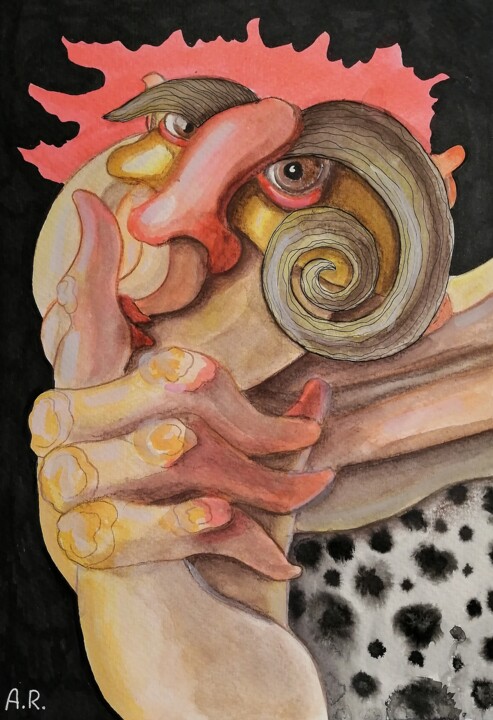 绘画,  11.7x8.3 in 