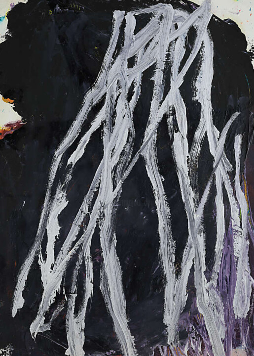 Painting titled "Waldklänge W20052" by Axel Plöger, Original Artwork, Oil