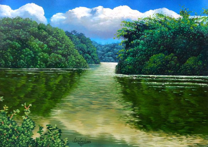 绘画 标题为“rio pardo” 由João Carlos, 原创艺术品, 油