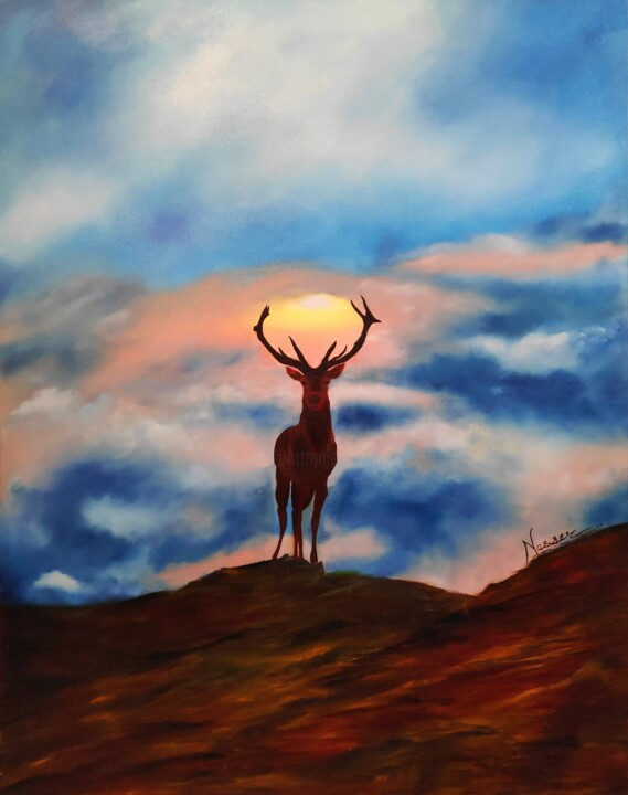 Solitude 绘画, 42x33 in