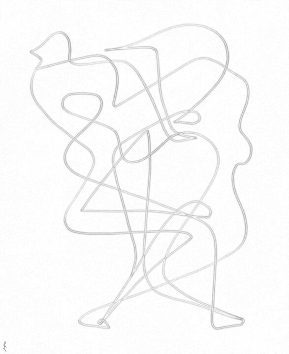 Improvisation #8 数字艺术, 23.6x18.1 in