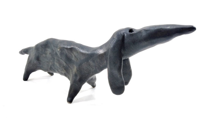 DACHSHUND XXVIII 雕塑, 4.3x2.4 in