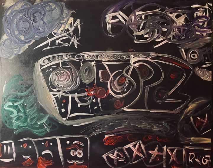 Peinture intitulée "A little story" par Rk07, Œuvre d'art originale, Acrylique