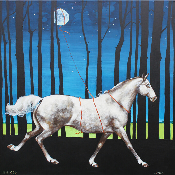 Luna 绘画, 31.5x31.5 in