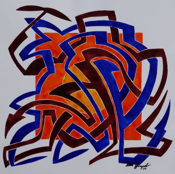 Ohne Titel 62 绘画, 19.7x19.7 in