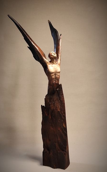 "ICARUS.START" UNIQUE SCULPTURE 72X27X27CM 雕塑, 28.4x10.6 in