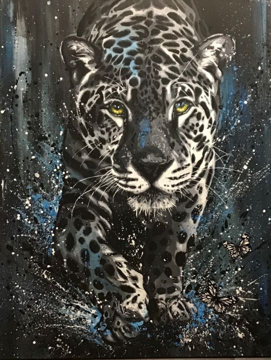 A l affût 绘画, 46.9x35 in