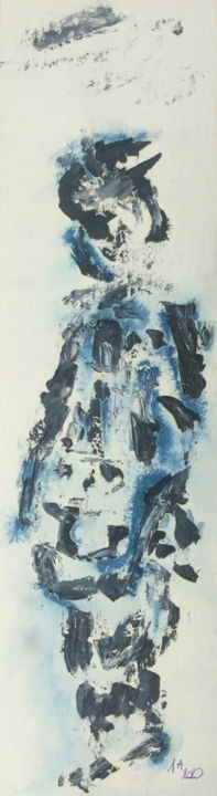 Peinture intitulée "DEFILE DE MODE ( 2 )" par Jeannette Allary, Œuvre d'art originale, Huile