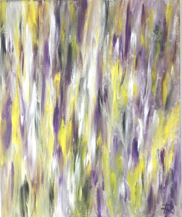 Peinture intitulée "Fournaise" par Renaud Angerville-Langlois, Œuvre d'art originale, Acrylique