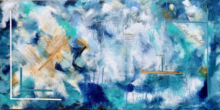 THE MUSE OF MELODY 绘画, 18x36 in