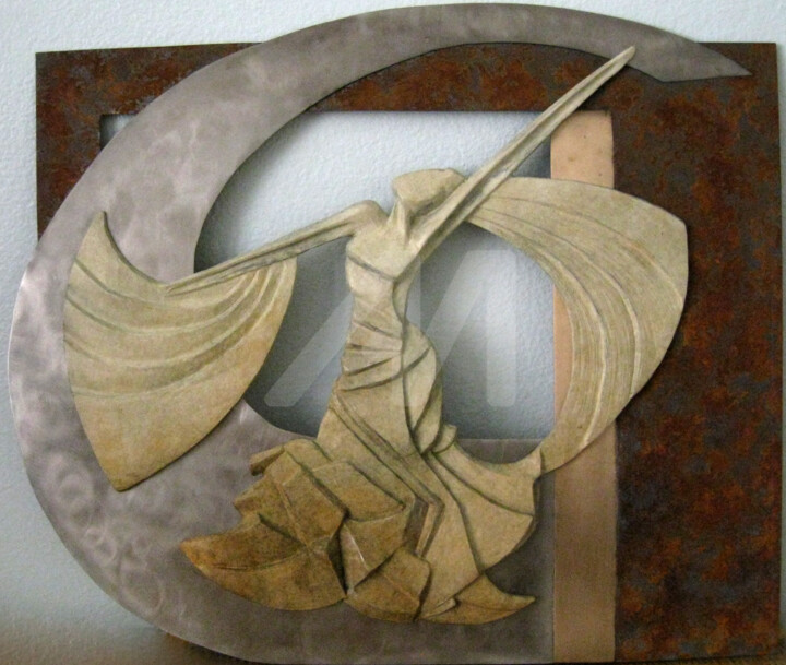 F 雕塑, 23x26 in