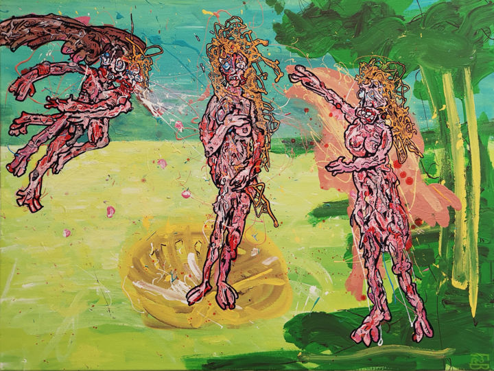 venus Painting, 23.6x31.5 in