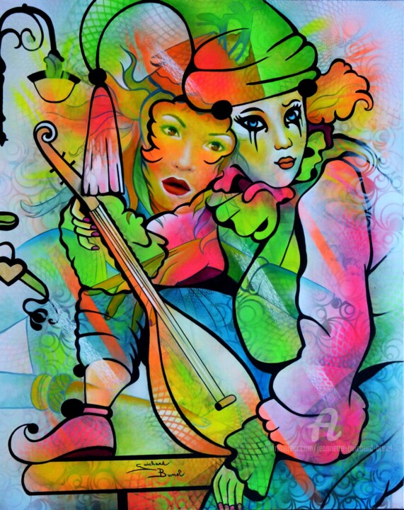 Peinture intitulée "comme un tout petit…" par Jeannette Guichard-Bunel, Œuvre d'art originale, Huile Monté sur Châssis en bo…