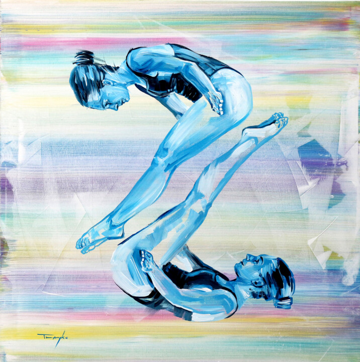 绘画,  27.6x27.6 in 