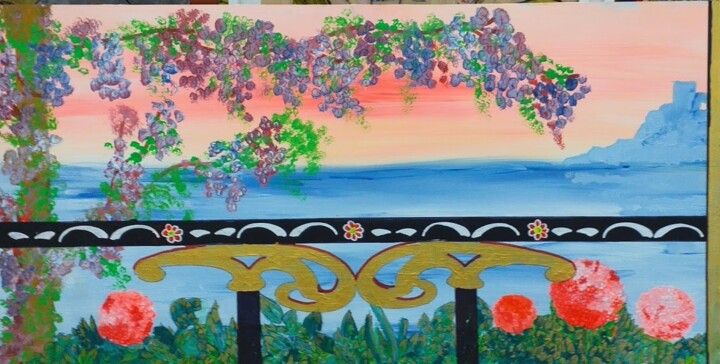 "Sorrento" başlıklı Tablo Antonio Pignatelli tarafından, Orijinal sanat, Pastel