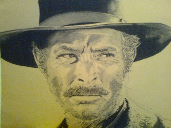 Lee Van Cleef 图画, 9.5x12.6 in