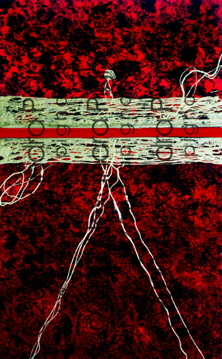Painting titled "Victoria - 2020" by Alexandra Pignon, Original Artwork, Lacquer