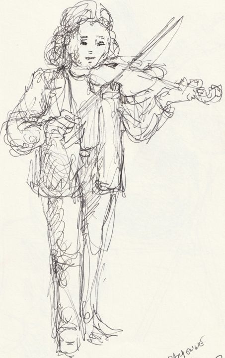Jeune violoniste 图画