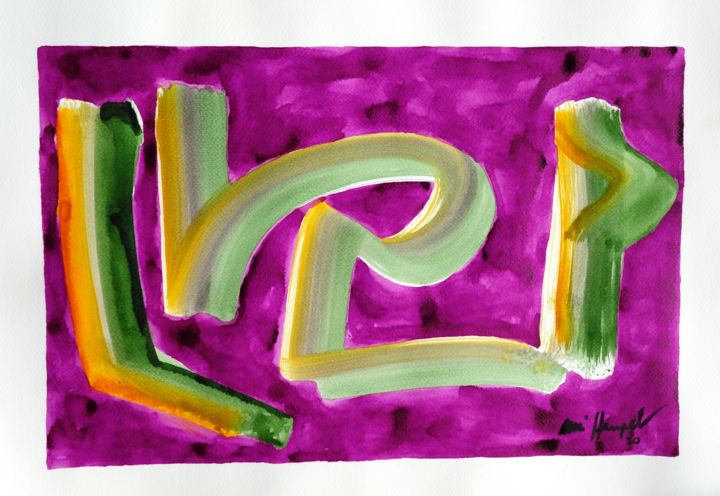 Ohne Titel 67 绘画, 13.8x19.7 in