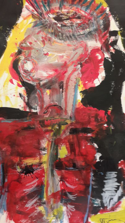 Christ de profil 绘画, 19.7x9.8 in