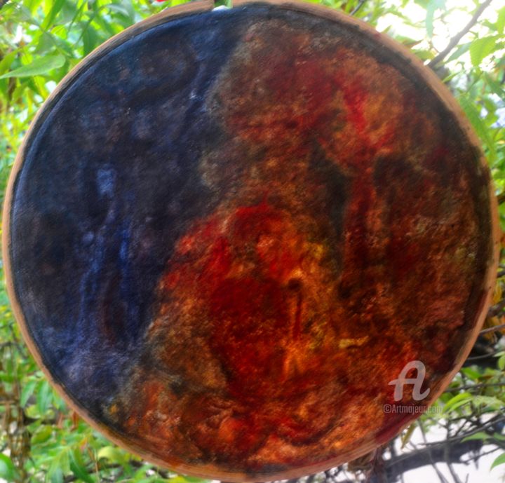 Painting titled "Secret Dance Of Tra…" by Mariska Ma Veepilaikaliyamma, Original Artwork, Watercolor